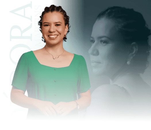 Débora Martins em atendimento